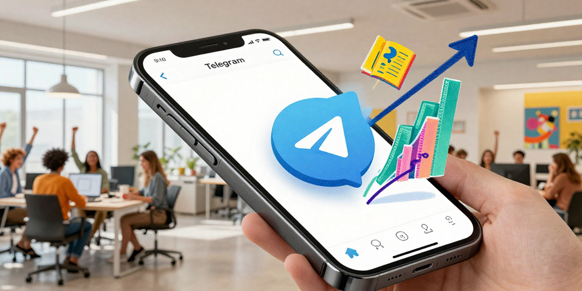 this picture shows Increase Telegram Views for Business